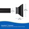 Kenney Mfg Twist & Fit No Tools Katrina Decorative Tension Shower Curtain Rod, 42-72in, Black KN911C/5HUS - alternate 2